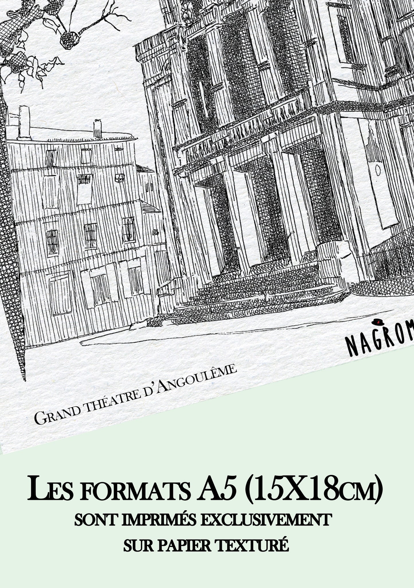 Théâtre d'Angoulême en noir uni