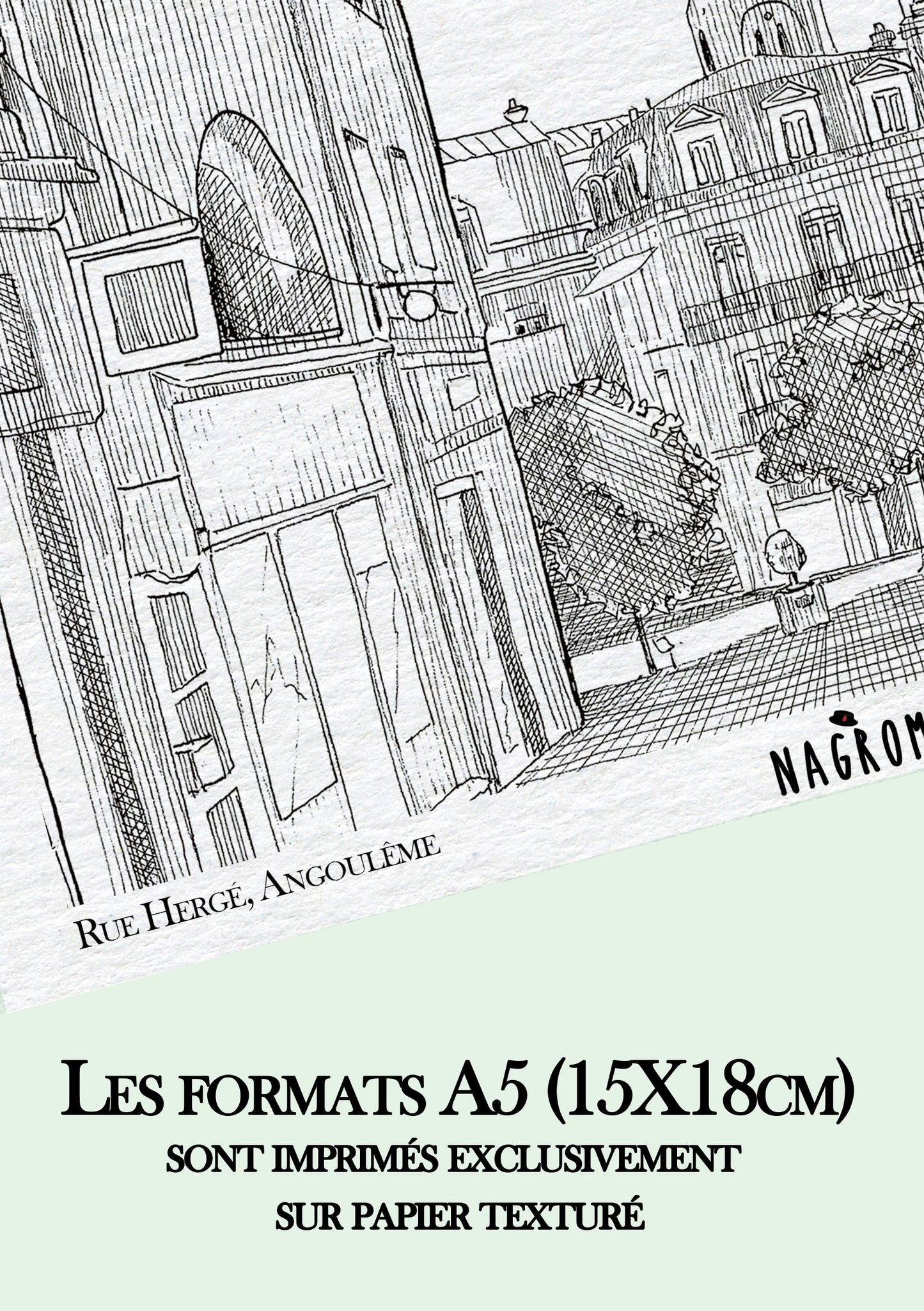 Rue Hergé en noir uni, Angoulême
