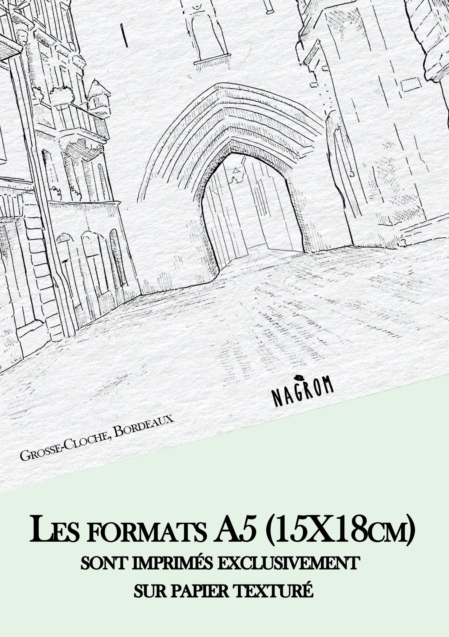 La Grosse Cloche en noir uni, Bordeaux