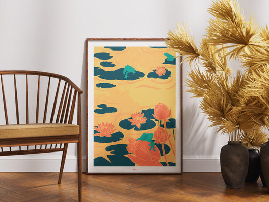 RAINETTES ET NENUPHAR