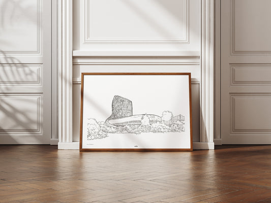 La cité du Vin en noir uni , Bordeaux