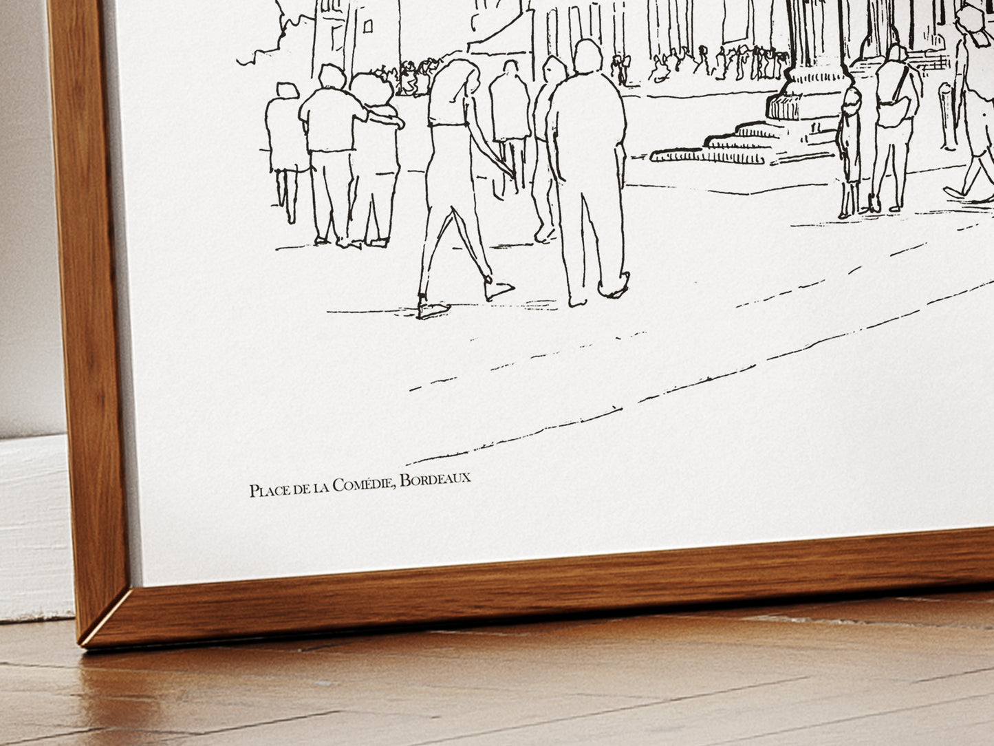 Place de la Comédie en noir uni, Bordeaux