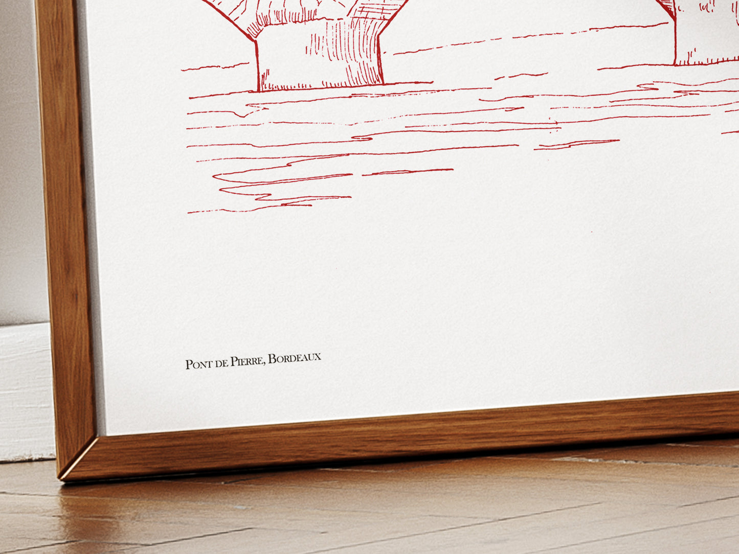 Pont de pierre en bordeaux uni, Bordeaux