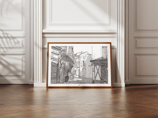 Rue Ludovic Trarieux en noir uni, Angoulême