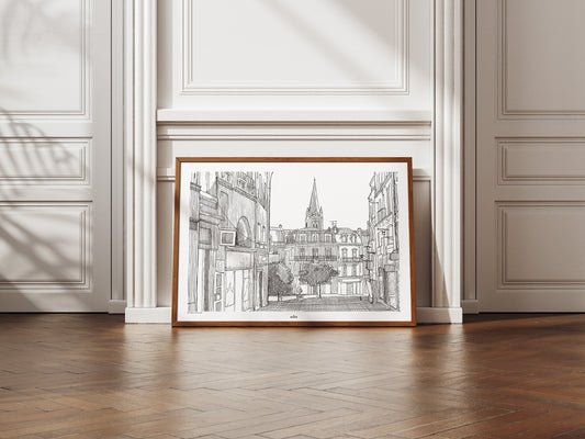 Rue Hergé en noir uni, Angoulême