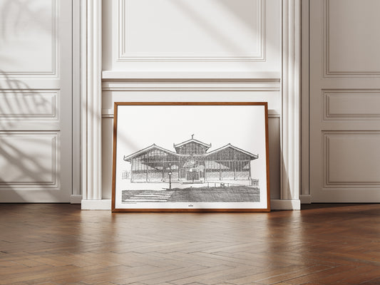 Marché des Halles en Noir uni, Angoulême