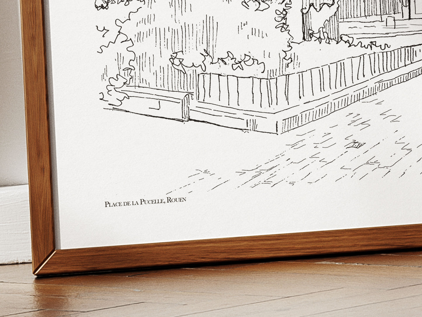 Place de la Pucelle en noir, Rouen