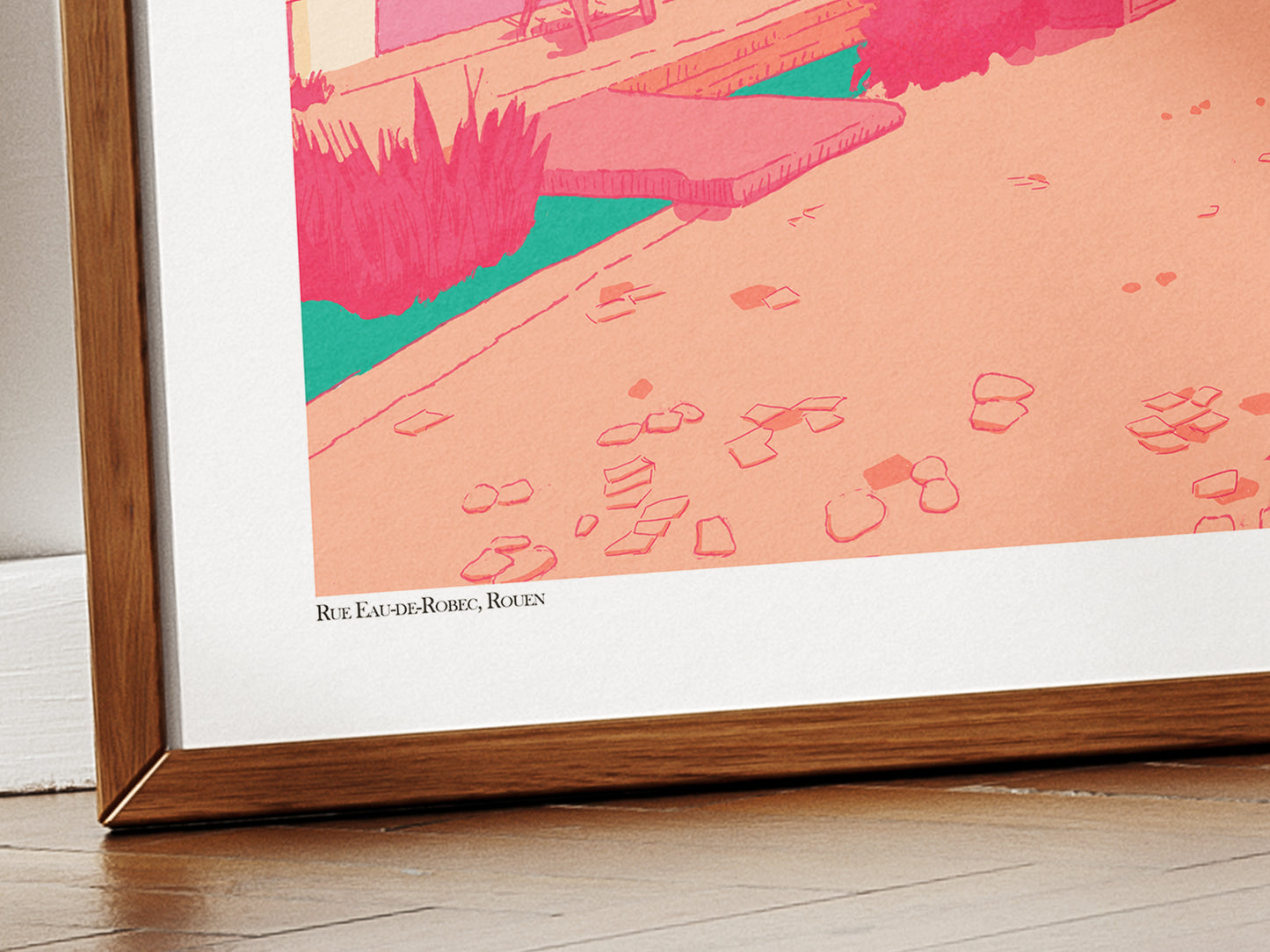 La rue Eau-de-Robec, Rouen