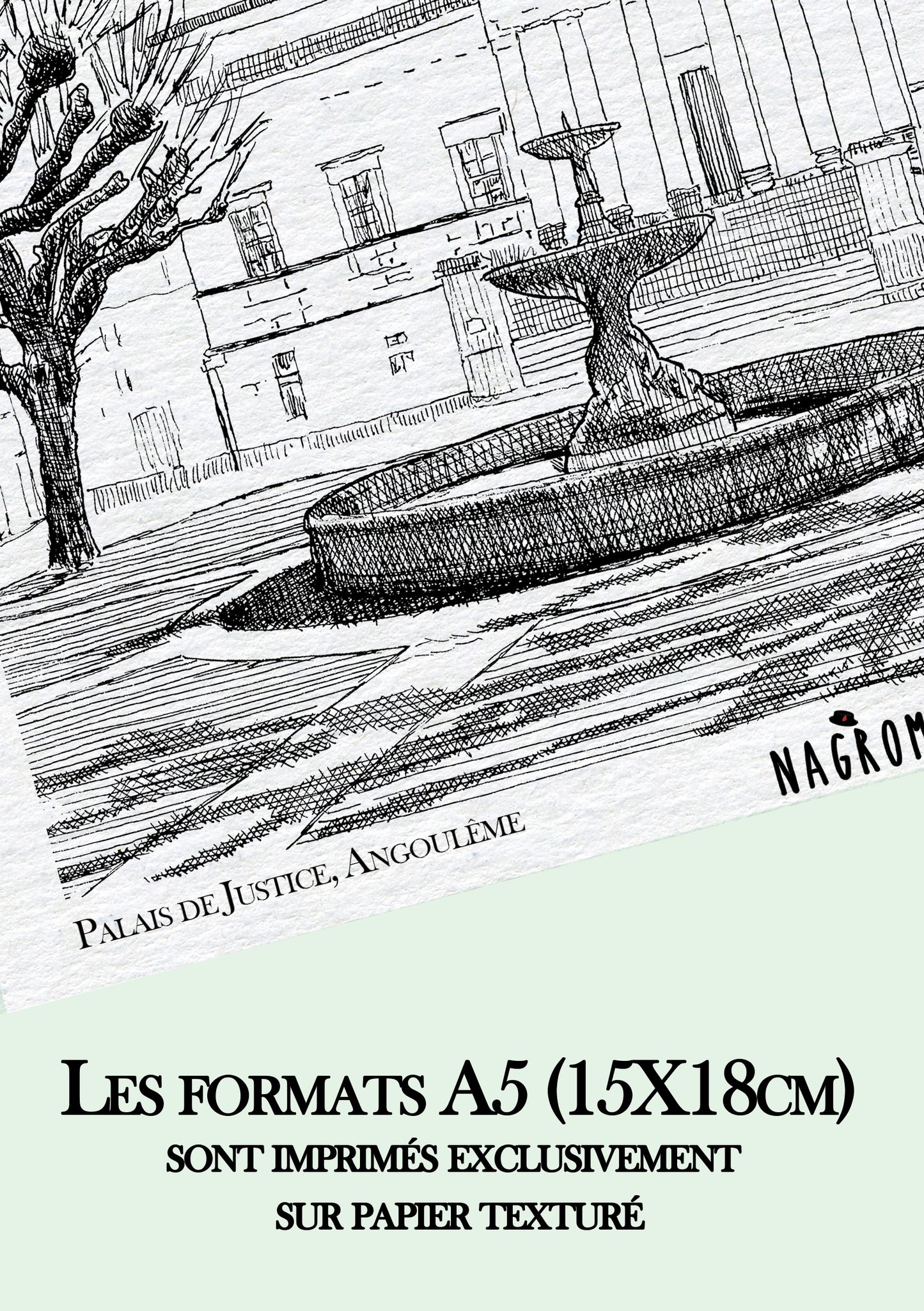 Palais de Justice en noir uni, Angoulême