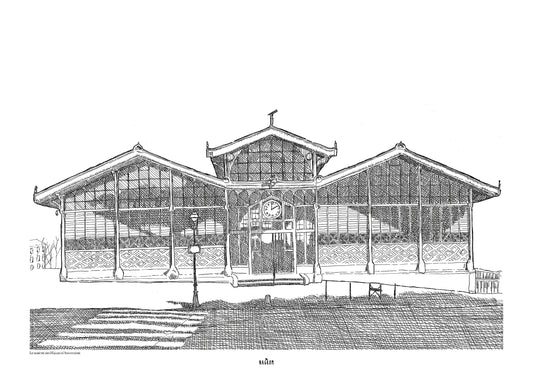 Marché des Halles en Noir uni, Angoulême