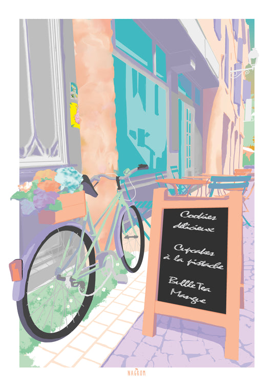 Bicyclette et petite rue