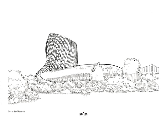 La cité du Vin en noir uni , Bordeaux