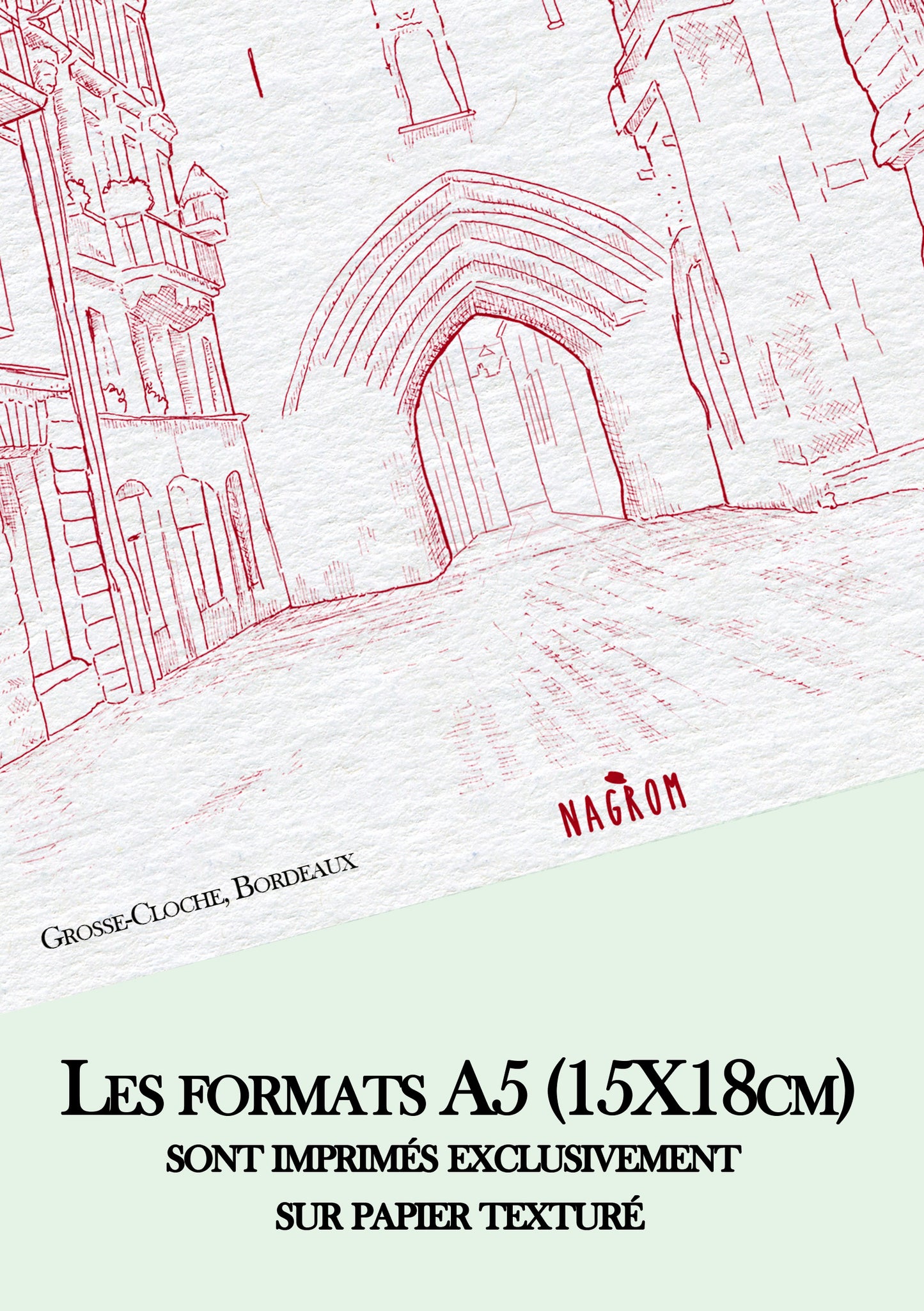 La Grosse Cloche en bordeaux uni, Bordeaux