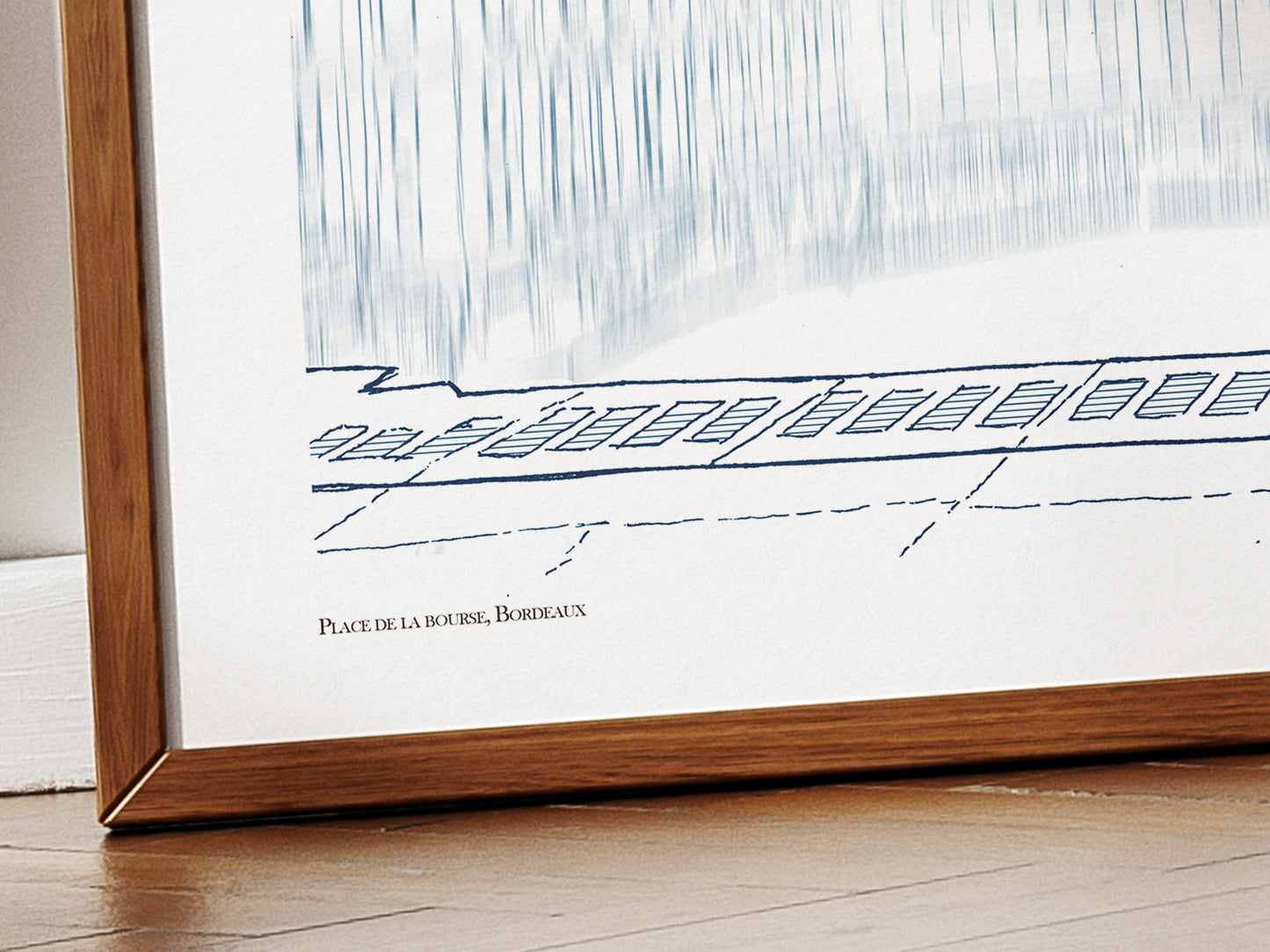 Place de la Bourse en bleu minuit, Bordeaux