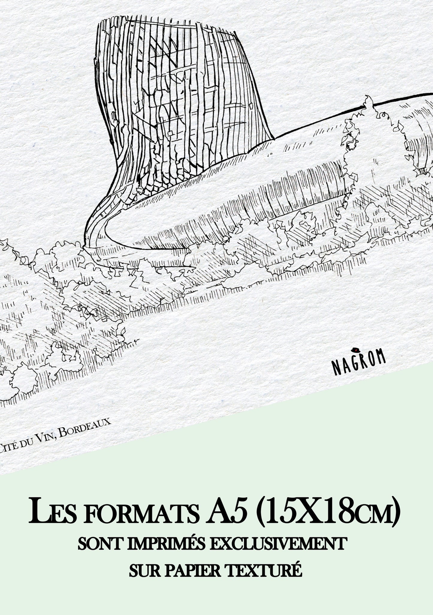 La cité du Vin en noir uni , Bordeaux