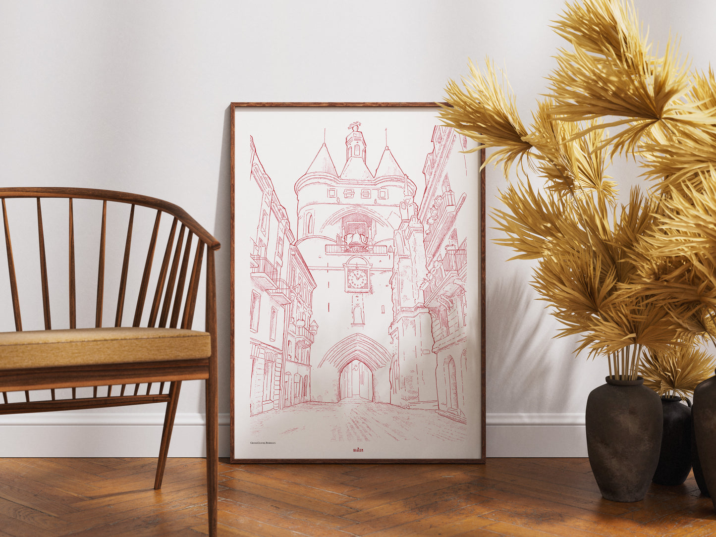 La Grosse Cloche en bordeaux uni, Bordeaux