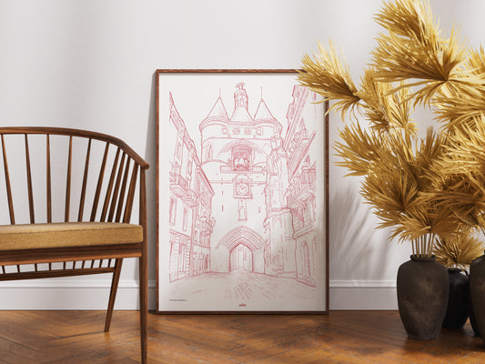 La Grosse Cloche en bordeaux uni, Bordeaux