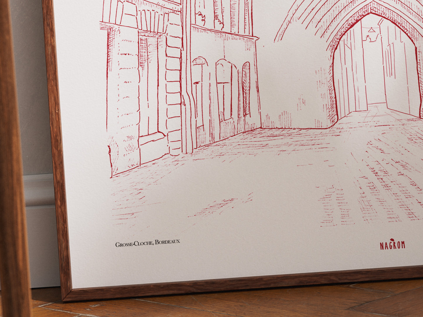 La Grosse Cloche en bordeaux uni, Bordeaux