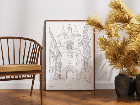 La Grosse Cloche en noir uni, Bordeaux