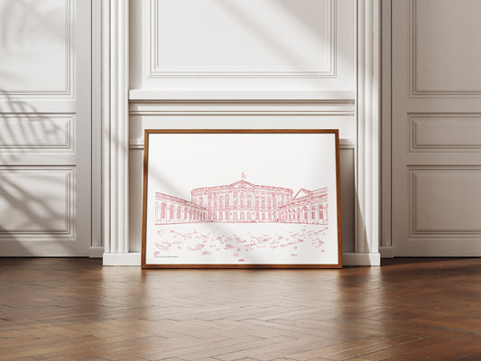 L'Hôtel de ville Place Pey Berland en bordeaux uni, Bordeaux