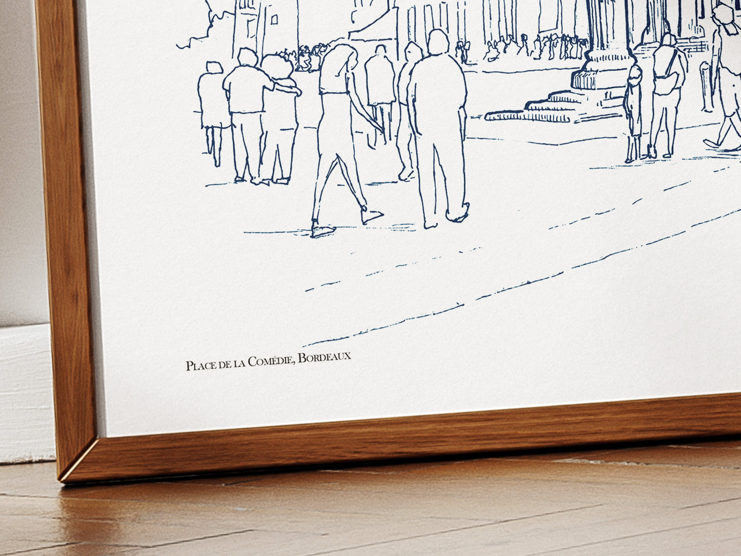 Place de la Comédie en bleu minuit, Bordeaux