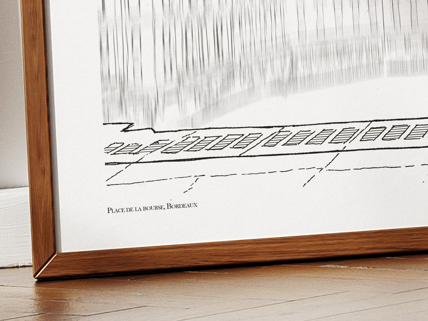 Place de la Bourse en noir uni, Bordeaux