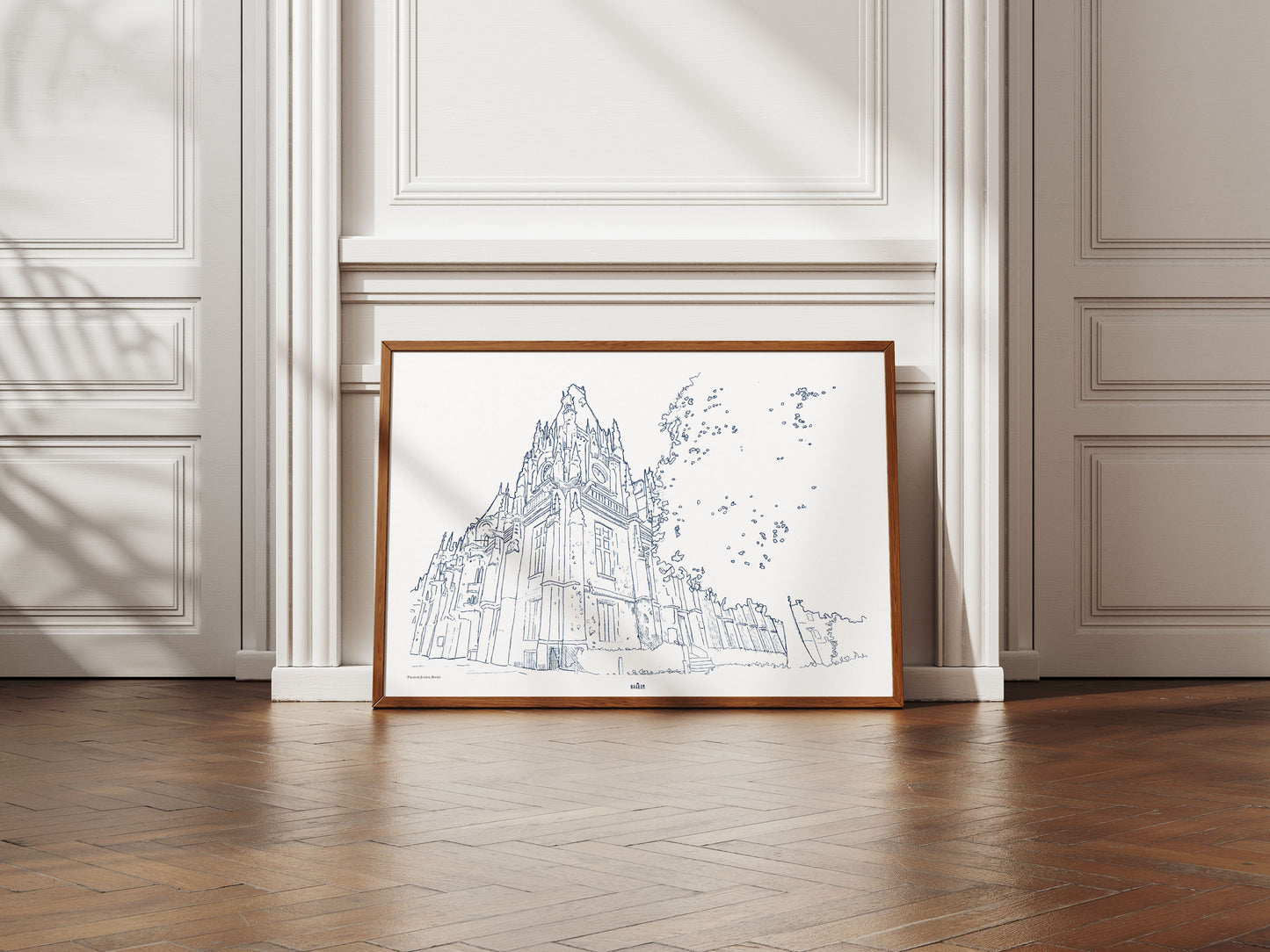 Le Palais de justice en bleu minuit, Rouen