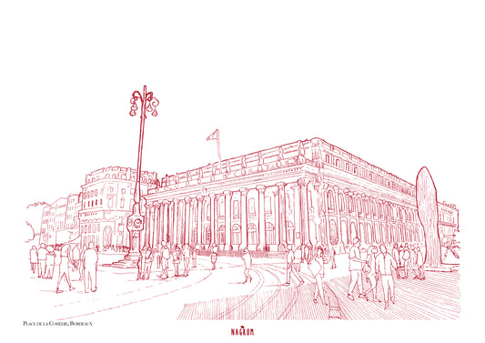 Place de la Comédie en bordeaux uni, Bordeaux