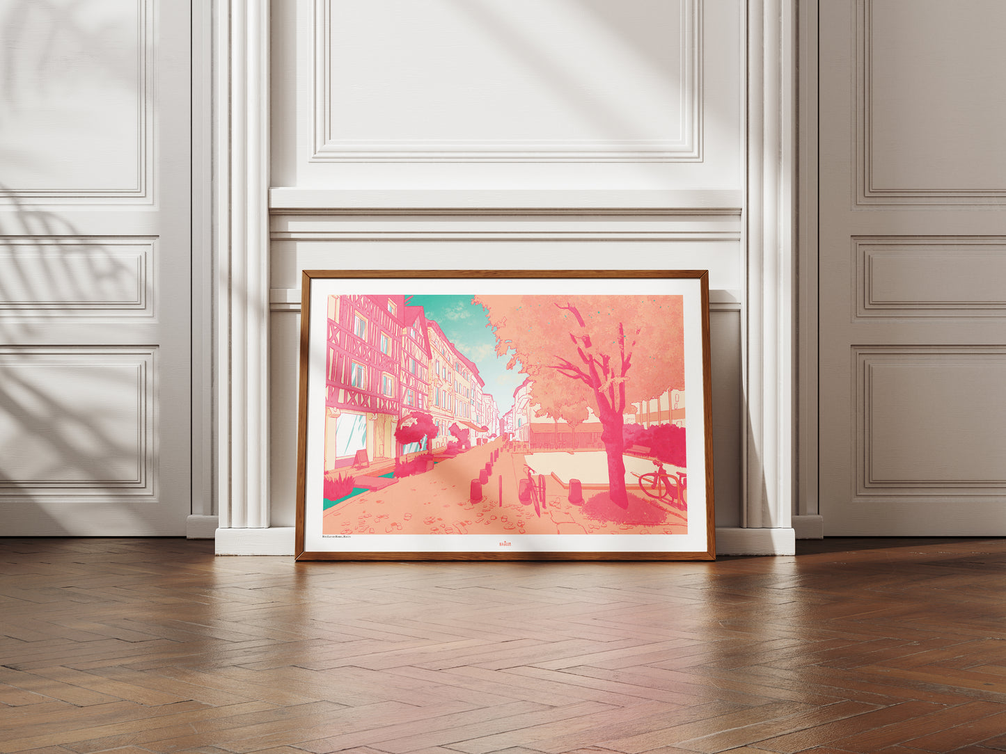 La rue Eau-de-Robec, Rouen